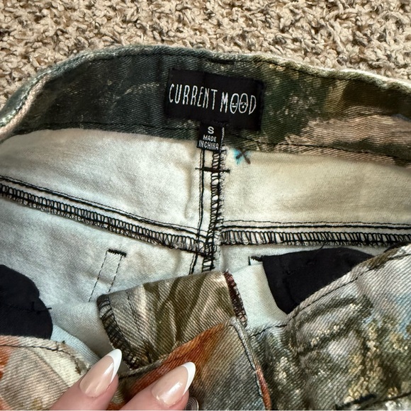 DOLLS KILL Current Mood DaVinci Inspired Skinny Pants Women’s Size Small - Picture 13 of 15